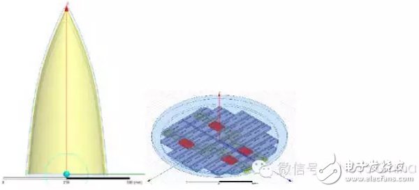 Radome and waveguide crack array model