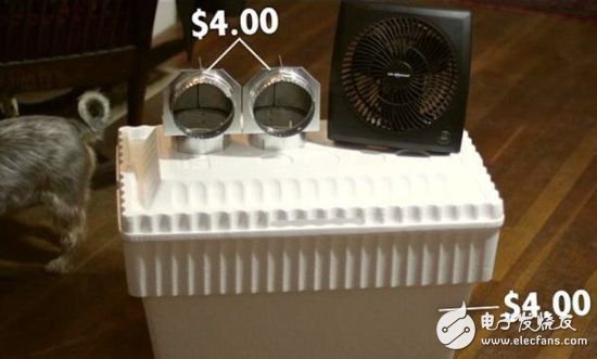 Low cost DIY: eight dollars homemade air conditioner