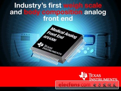 TI introduces the industry's first analog front-end chip that can measure body weight and body composition