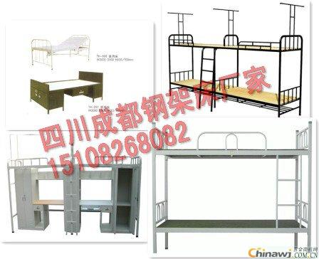 Student apartment bed Sichuan Chengdu Zhiyuan iron bed steel frame bed bunk bed custom factory manufacturers contact information address