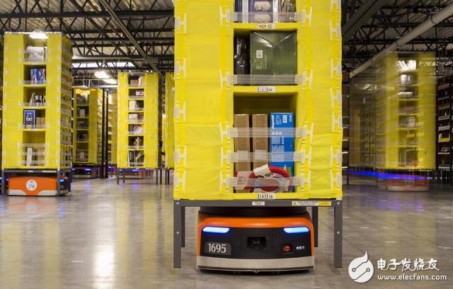 Amazon warehouse robots have a total configuration of 45,000 units, a year-on-year increase of 50%