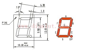 Gongyang digital tube pin diagram