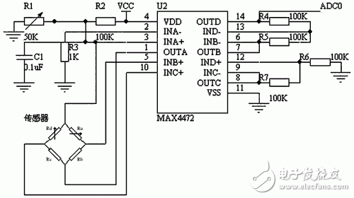 Blood pressure sensing circuit