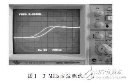 3MHz square wave test result