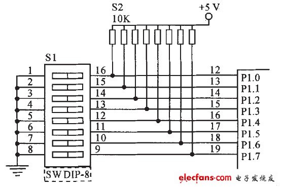 Wireless ward caller extension number setting circuit
