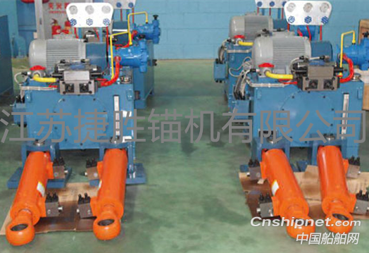 Jiangsu Jiesheng windlass 2 boat sets electric hydraulic steering gear successfully delivered