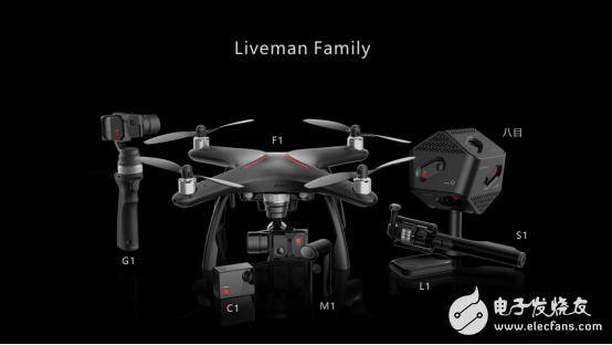 LeTV has released a number of live camera Liveman kits, including cooperation with AEE drones
