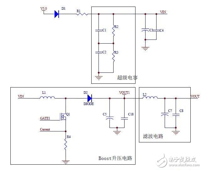 Main power circuit schematic