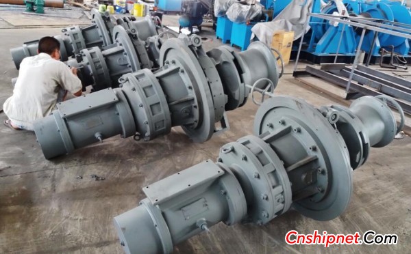 Jiangsu Jinshun Winding Machine 4 electric windlass successfully passed inspection