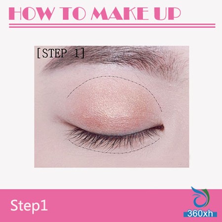 Earth color eye shadow to create sexy smoky makeup