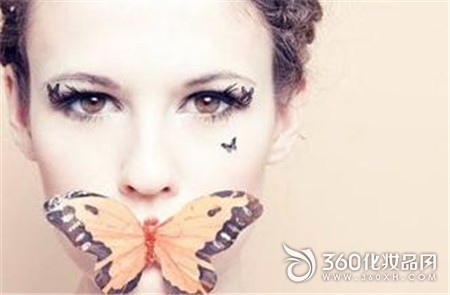 Fashion art fake eyelash butterfly eye shadow makeup