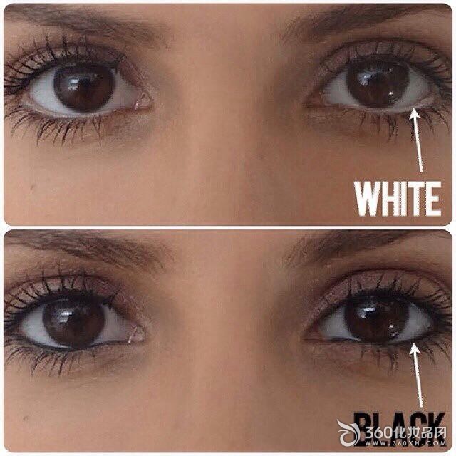 White eyeliner is more eye-catching