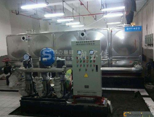 'China Resources Group stainless steel water tank installation
