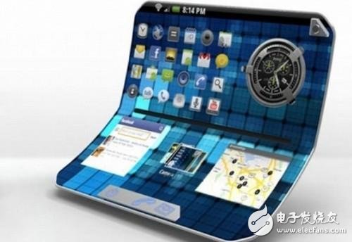 BOE flexible bendable tablet experience: the screen can be folded in half