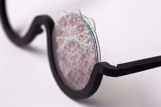 It is said that this 3D printed sunglasses can give you fantastic visual effects.