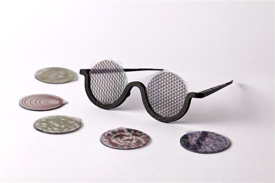 It is said that this 3D printed sunglasses can give you fantastic visual effects.