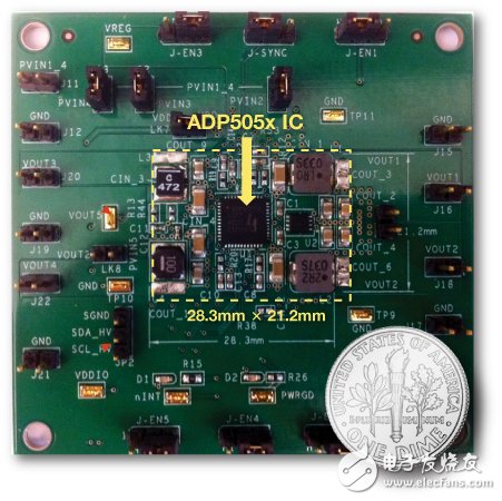 Figure 18. Power Circuit Using ADP5050/ADP5052