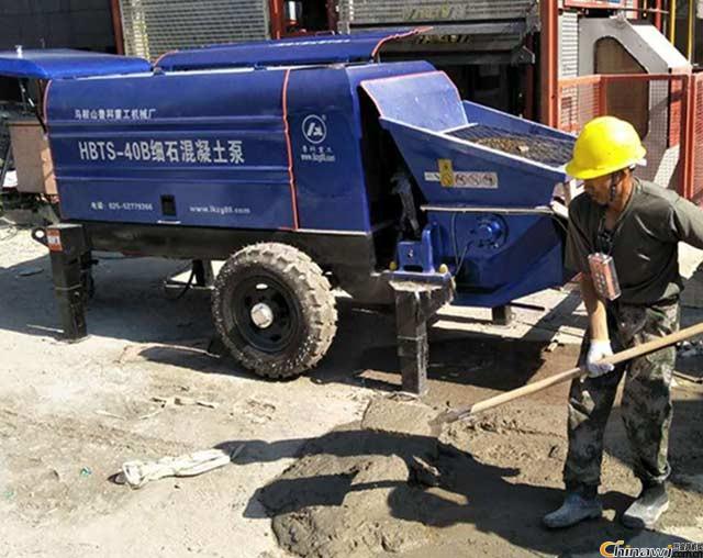 'Luke Heavy Industry's second-hand fine stone concrete pump repair record Daquan