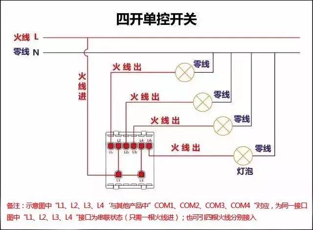 Detailed picture analysis 17 kinds of switch wiring diagram