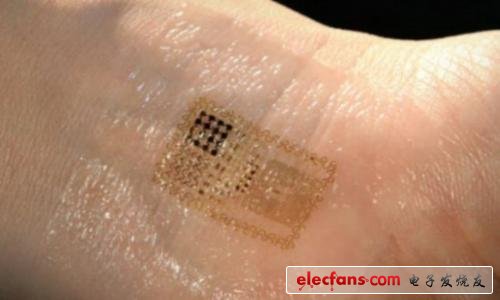 The latest development of a temporary tattoo, which can detect physical diseases, and wirelessly transmitted to the computer around through the built-in antenna