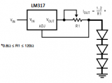 Create a simple LED driver using LM317-N