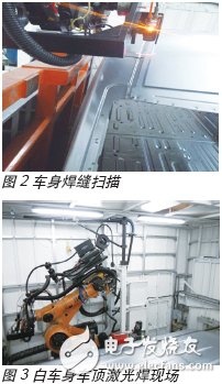 Body weld scanning and laser welding machine site