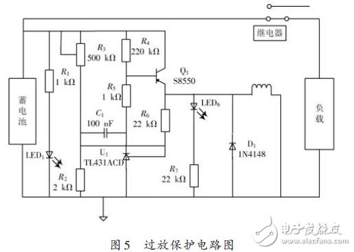 Over discharge protection circuit diagram
