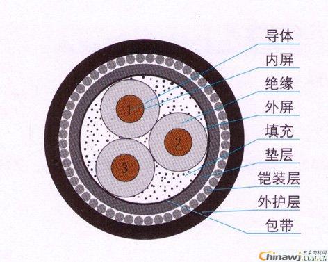 Geophysical cable duct detection cable