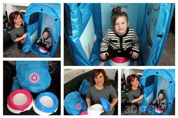 3D printing tent toilet to solve children's toiletså°´å°¬