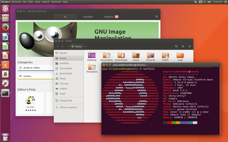 Analysis of key event images based on Ubuntu 2017