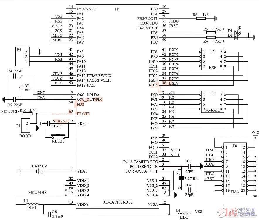 Design of short-range wireless data transmission system based on STM32F103 and nRF24L01