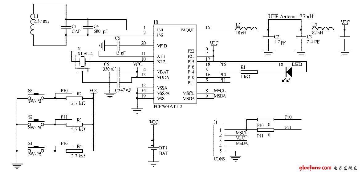 Figure 3 Key module circuit