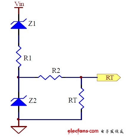 Figure 1: Frequency-reduction operating circuit at high input voltage