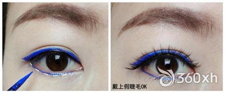 Simple double eyeliner, get party makeup 3