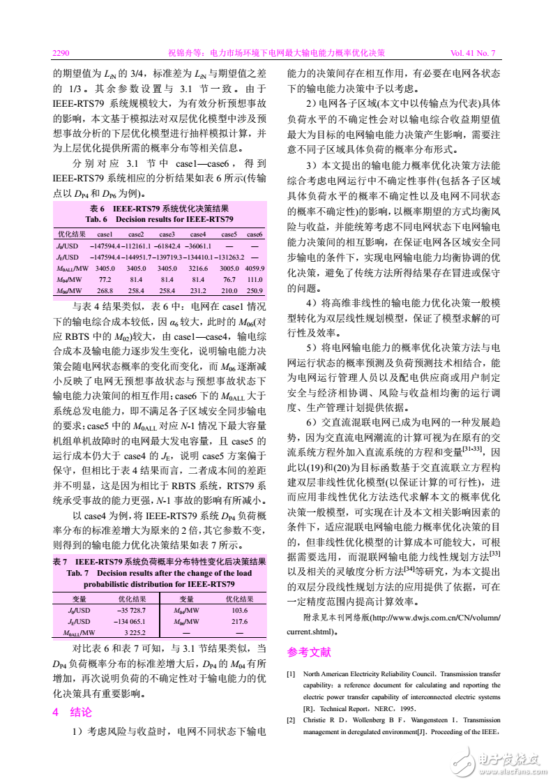 Probability Optimization Decision of Maximum Transmission Capacity of Power Grid in Electricity Market Environment