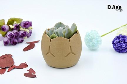The summer solstice has arrived, a group of small fresh 3D printed potted plants