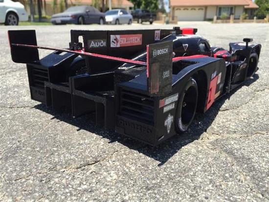 3D printing Audi R18 E-Tron Quattro remote control racing car