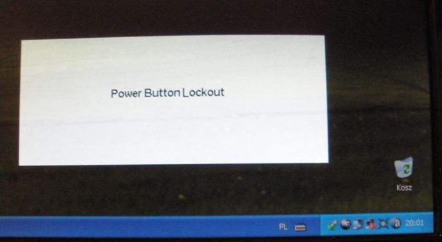 Power button lockout