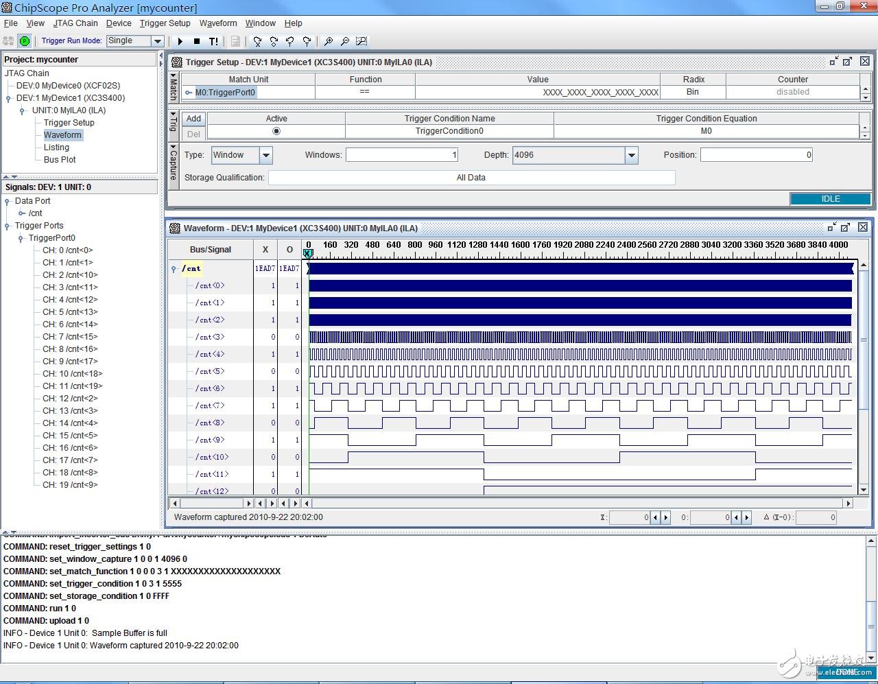 Call chipscope directly in ISE for online logic analysis (4)