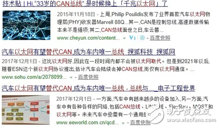 Detailed explanation of CAN based on whether Ethernet can replace CAN