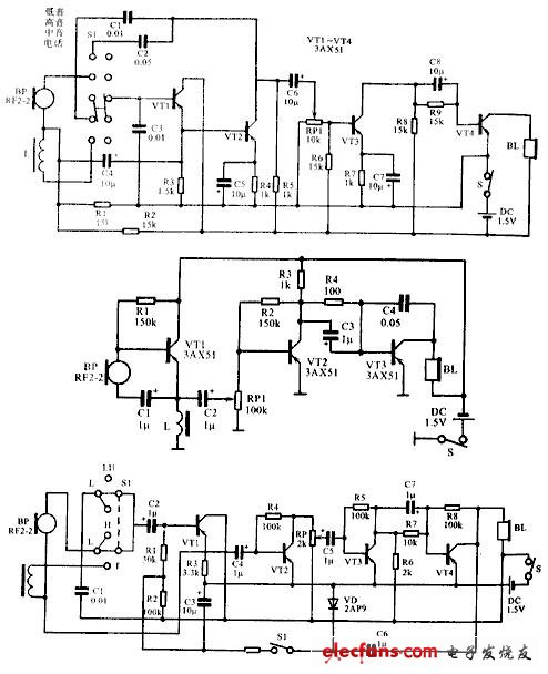 Several hearing aid circuit diagram 2