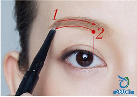 Simple three-step natural eyebrow painting