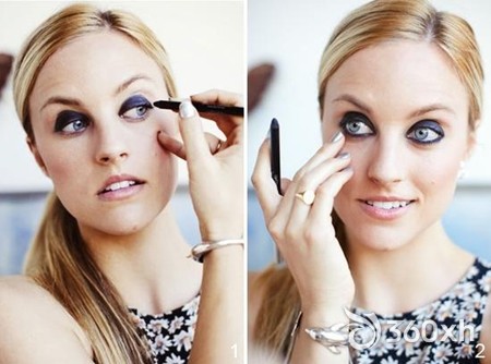 Personalized cat eye makeup step1-step2