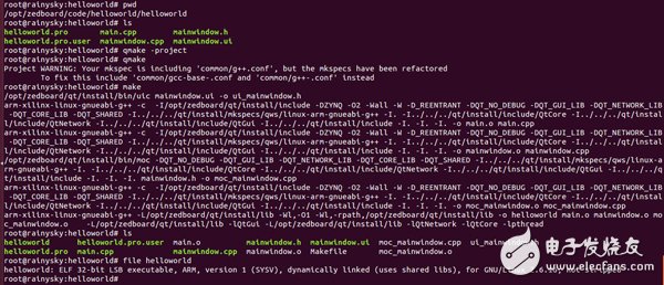 Rainysky will accompany you to port qt+opencv on zedboard (4): Run QT on zedboard