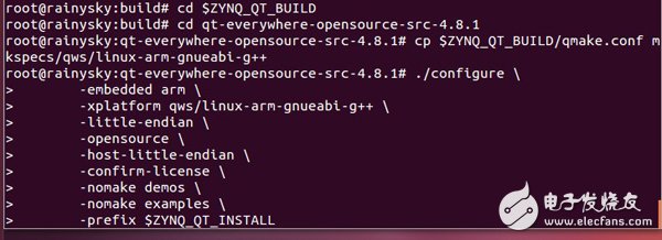 Rainysky will accompany you to port qt+opencv on zedboard (4): Run QT on zedboard