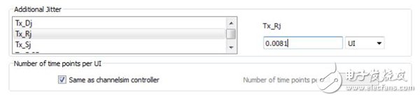 Jitter settings in XILINX SERDES SI simulation