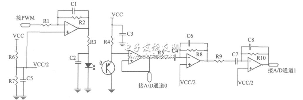 Pulse signal acquisition preprocessing circuit