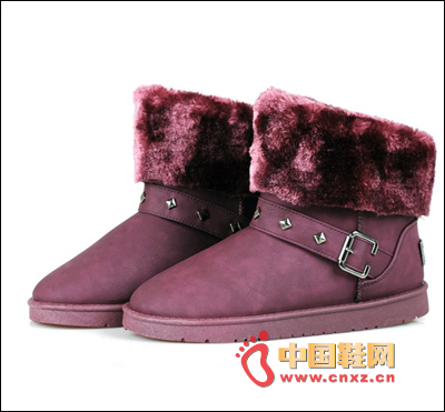 Dark Purple Snow Boots