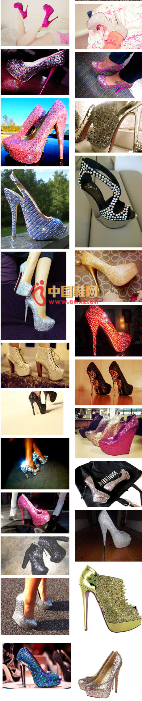 Dazzling luxury high heels