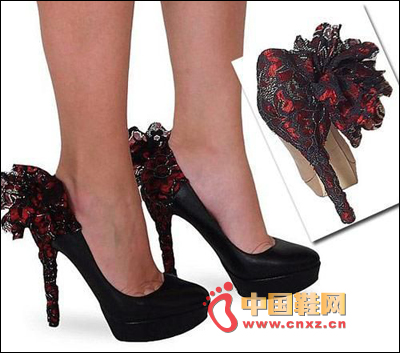 Side of flower styling high heels